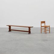 Rustic oak bench with nice patina, France ca. 1900
