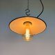 Industrial green enamel pendant light, 1970s