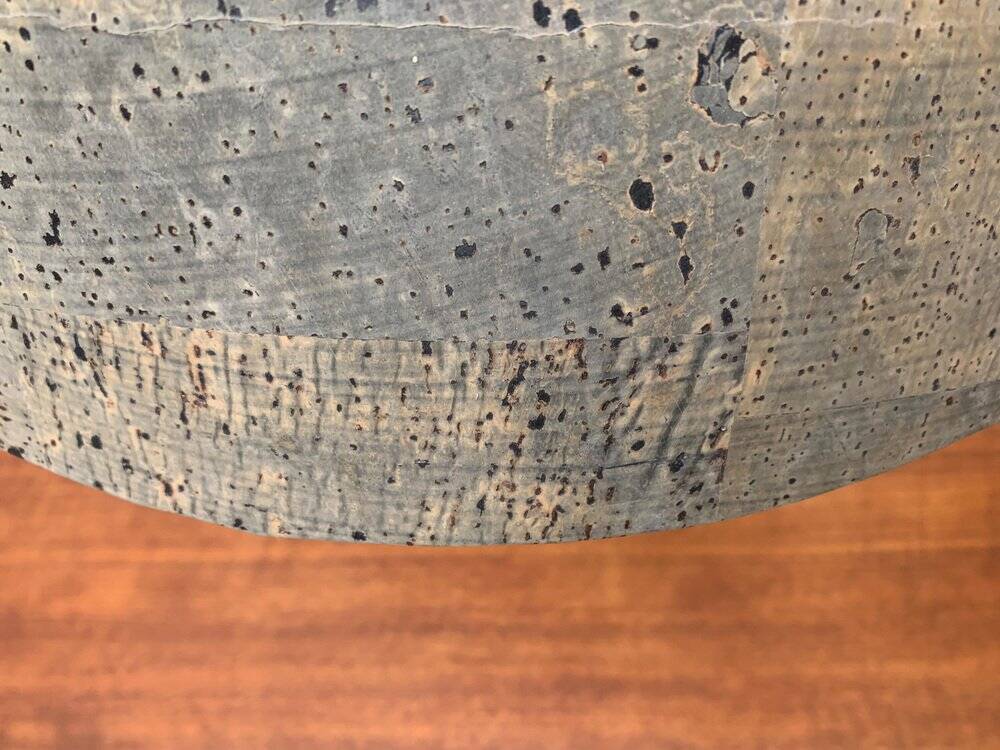 Mid-century German Tiffany glass table lamp by Ingo Maurer, 1960s.