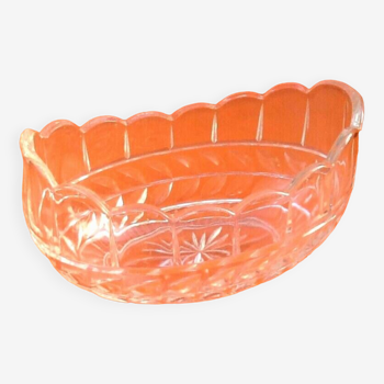 1950s cup / fruit basket in the style of the jonzac model from baccarat