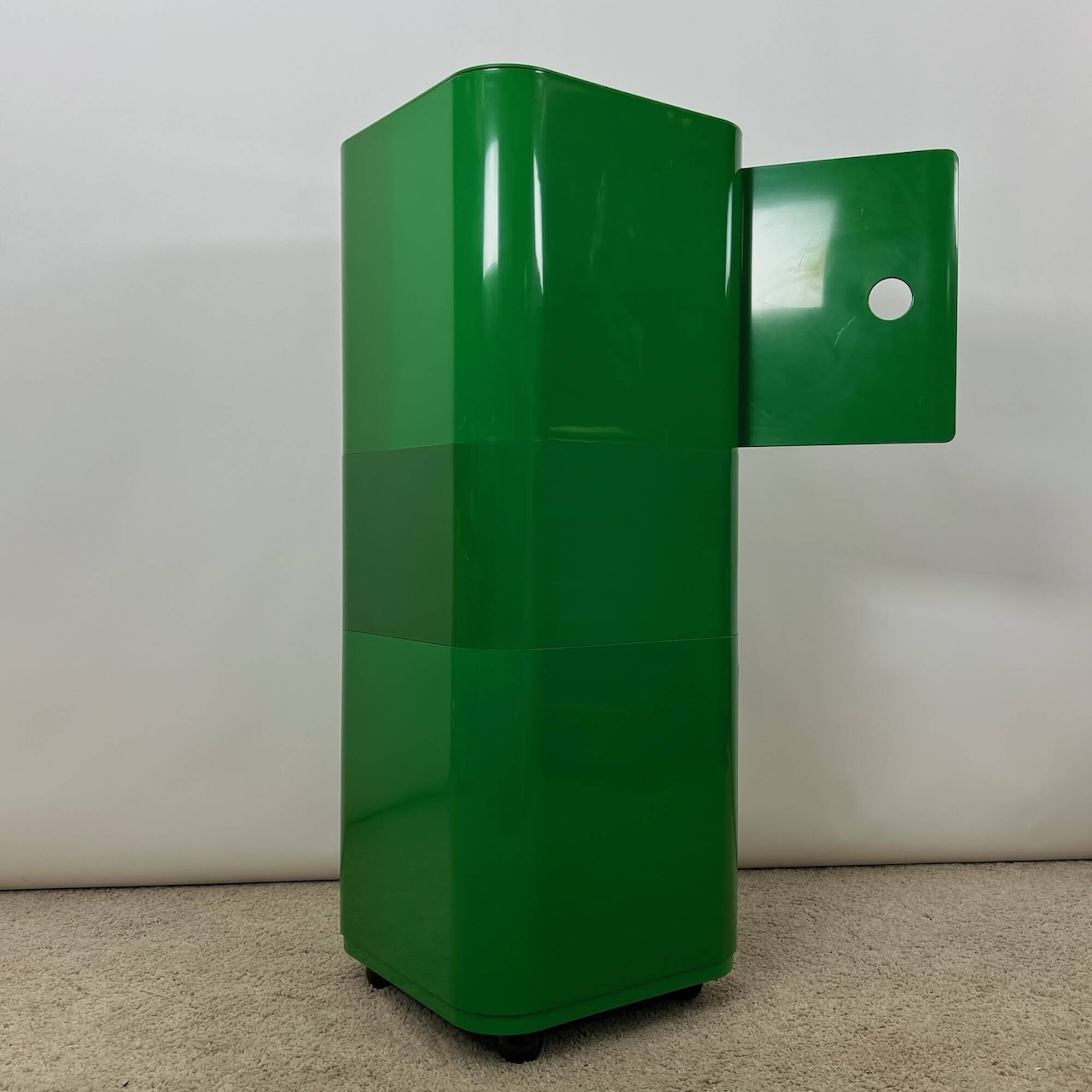 Cabinet Column in Green 'Componibili' by Anna Castelli Ferrieri for Kartell, 1960s