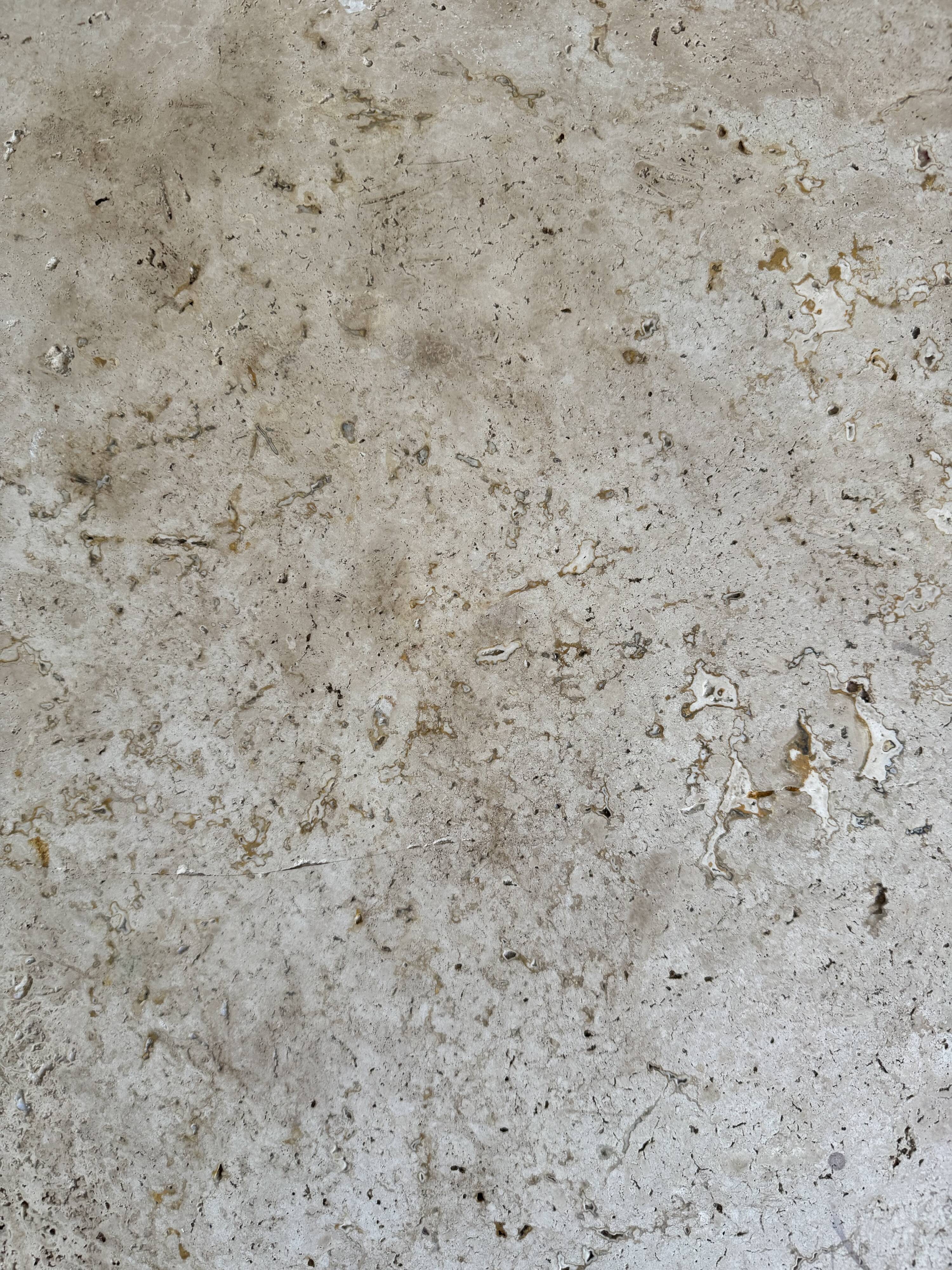 Travertine coffee table
