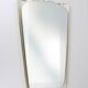 Mid-century illuminated wall mirror by Ernest Igl with brass crown, by Hillebrand.