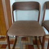 Scandinavian baumann sleigh chairs
