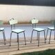 Série 4 chaises vintage formica
