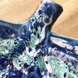 Vallauris blue ceramic sheet dish