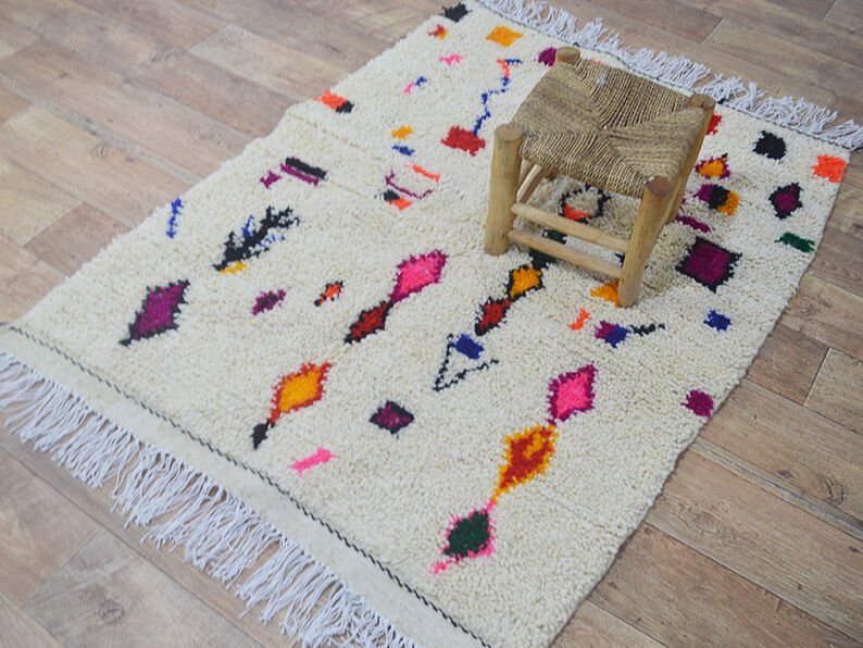 Tapis berbère coloré 152 X 105 CM