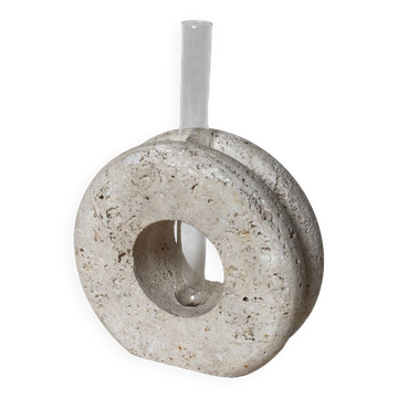 Travertine vase