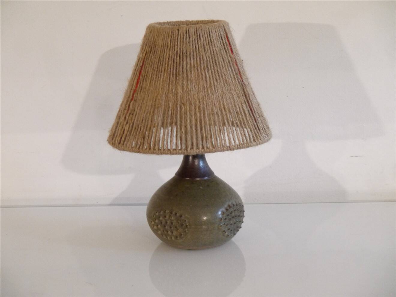 Swedish ceramic lamp by Rolf Palm, 1960s