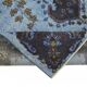 Overdyed Wool Vintage Handmade Carved Rug 173 cm x 296 cm