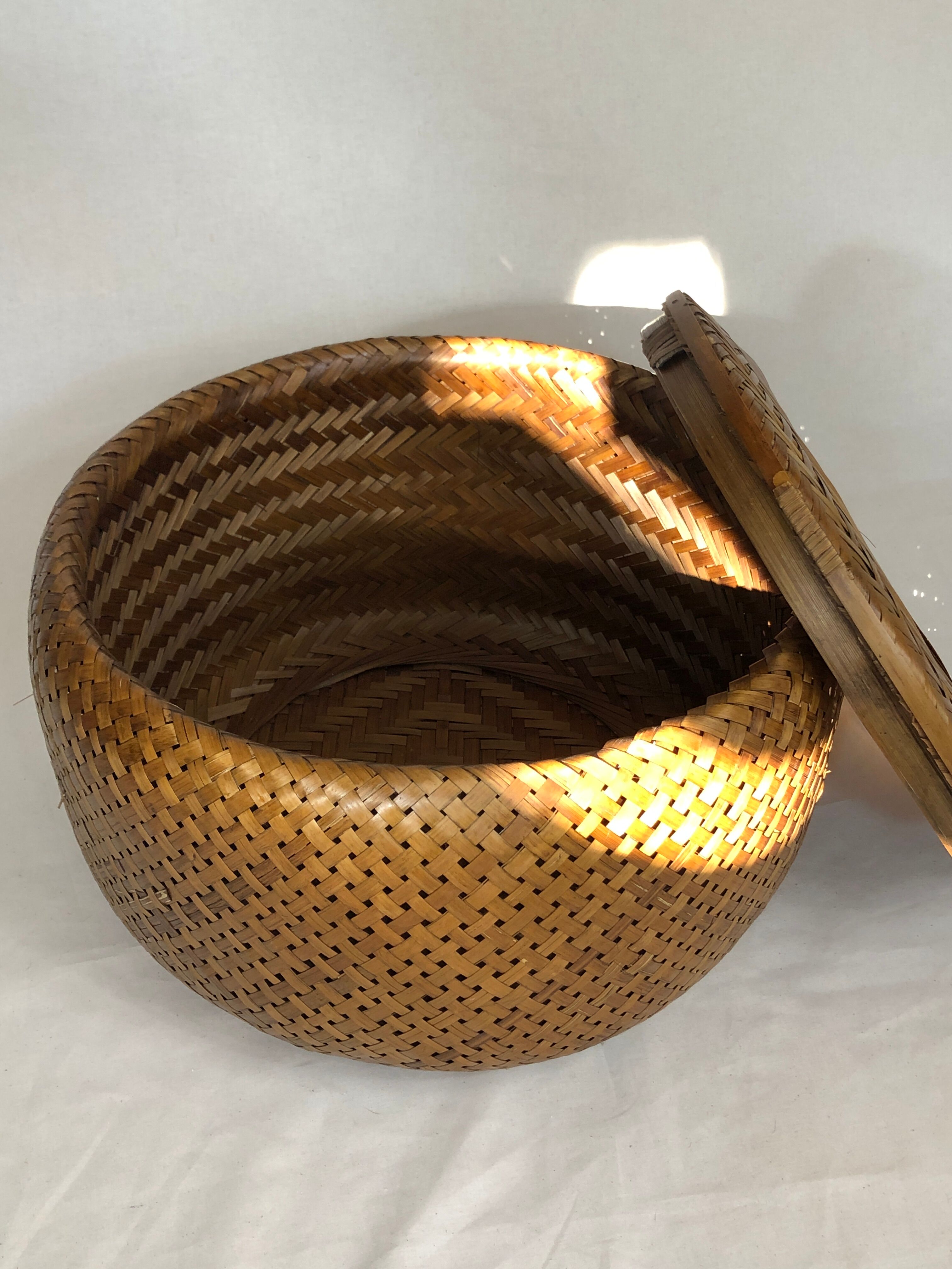 Braided vintage storage box