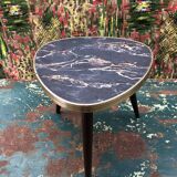 Vintage formica trifod table top 60s