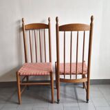 Set of 4 vintage 1980s "Racine" chairs for Roche-Bobois