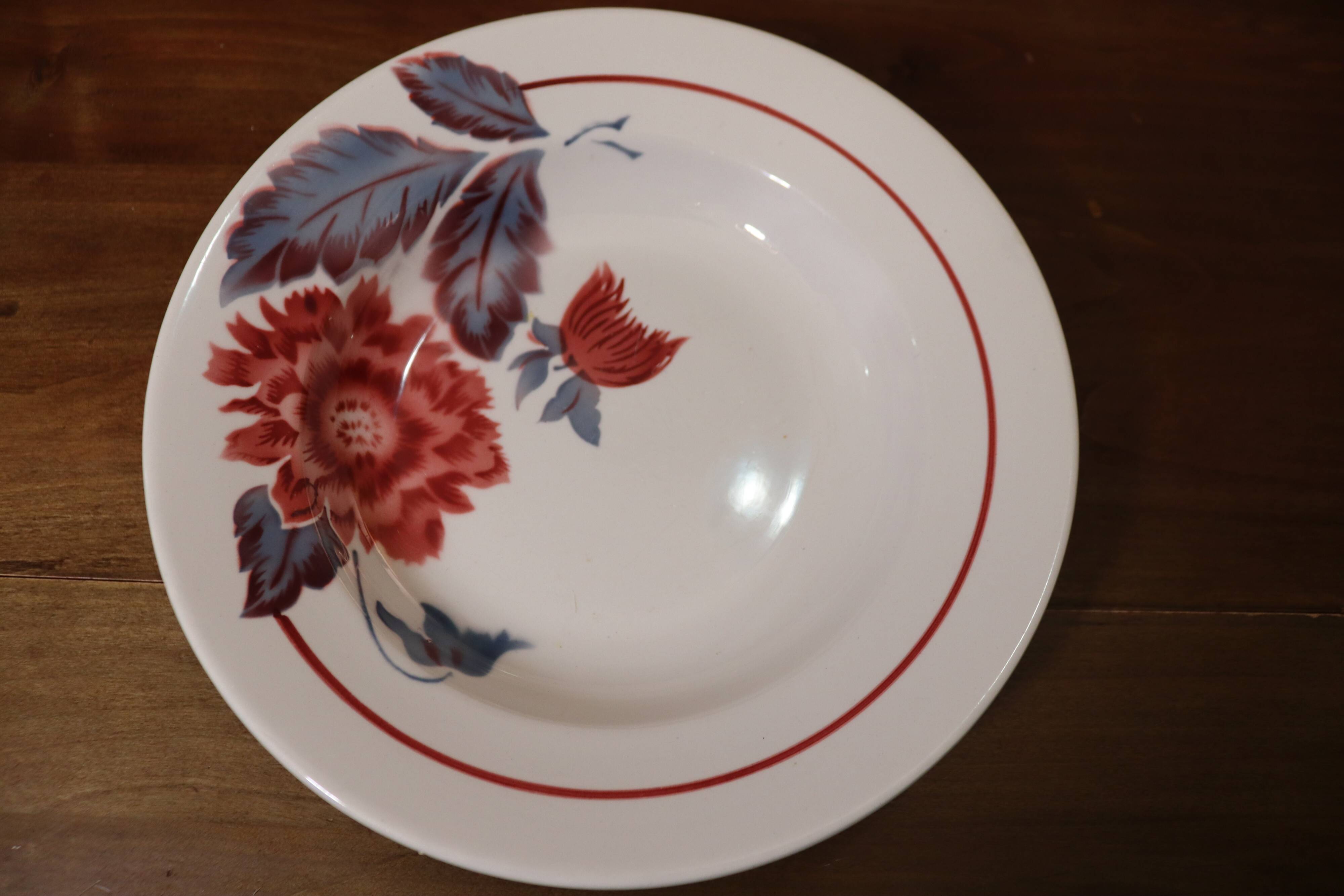 6 hollow plates Sarreguemines and Badonviller