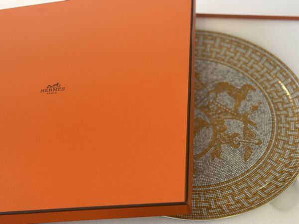 Plat à tarte Mosaïque au 24 or Hermès