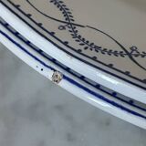 Pair of round dishes Boch La Louvière circa 1900