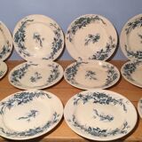 Suite of 12 land of iron plates