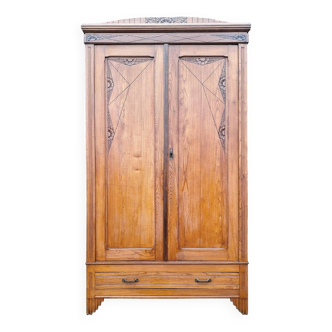 Grande armoire art déco, meuble penderie ancien