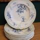 9 old K&G Lunéville hollow plates Regency model