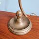 Art Nouveau desk lamp, bronze and opalescent glass