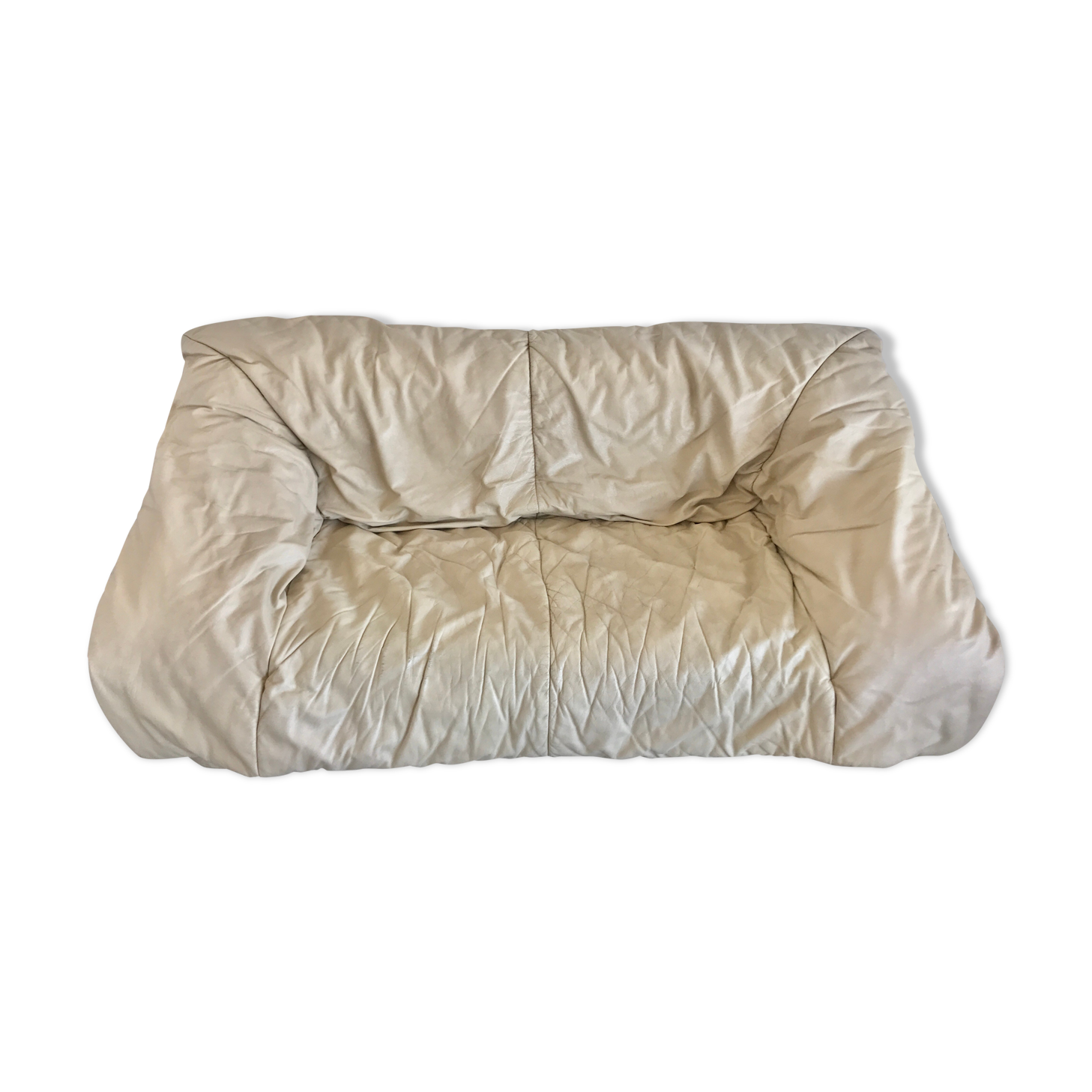 Light beige leather sofa Flou