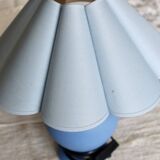 Vintage blue coastal style bedside lamp
