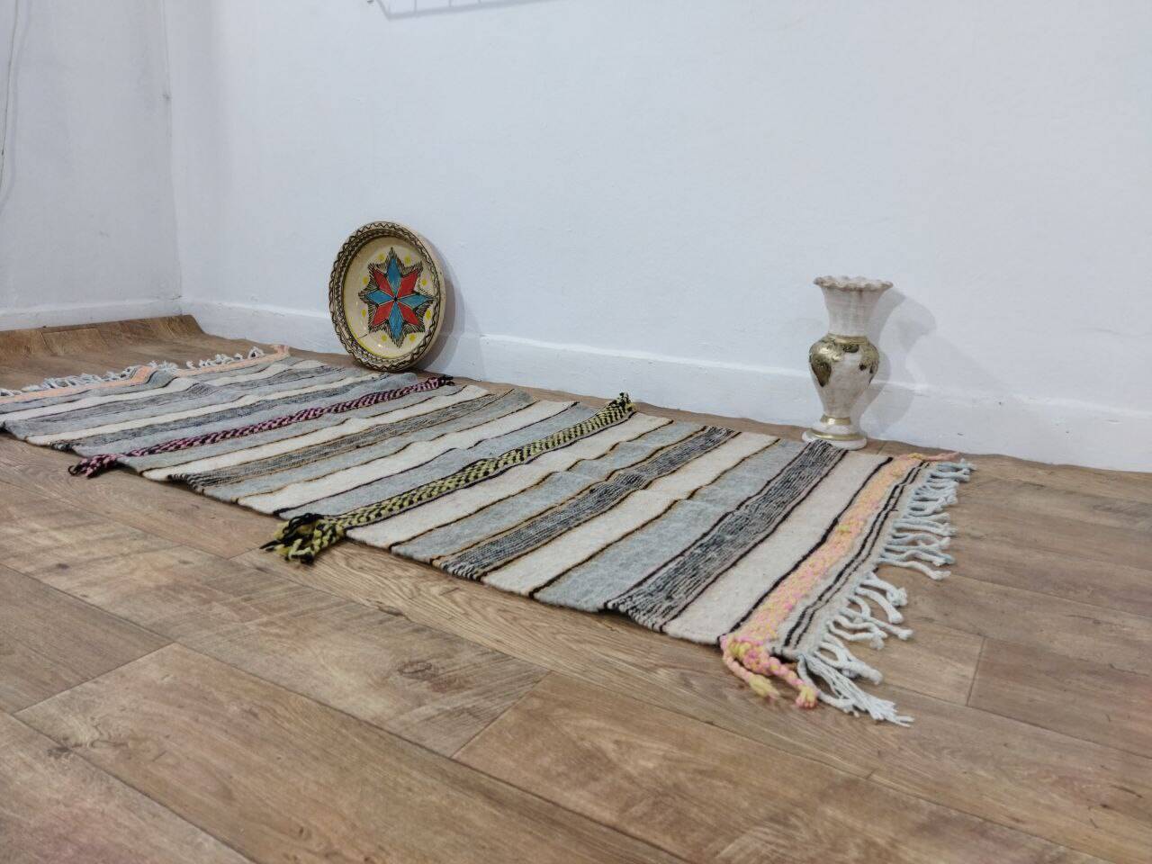 Handcrafted Moroccan Berber Rug 183 X 88CM