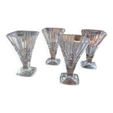 4 coupes à dessert italiennes. vintage 1970-80