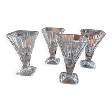 4 coupes à dessert italiennes. vintage 1970-80