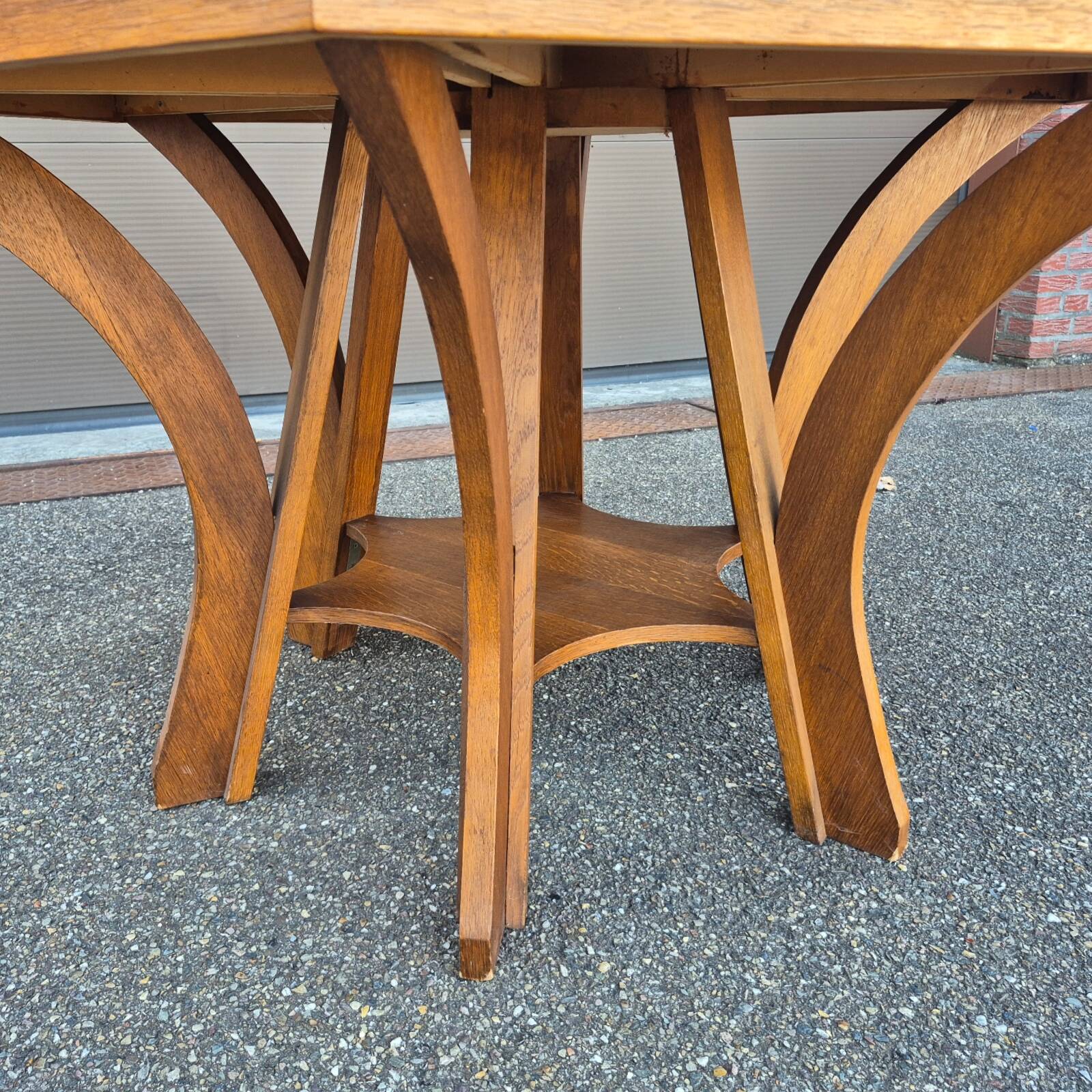 Modernist Handcrafted Dining Table, Netherlands, 1990s