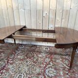 Table à manger ronde en acajou de style Louis XVI 230 cm
