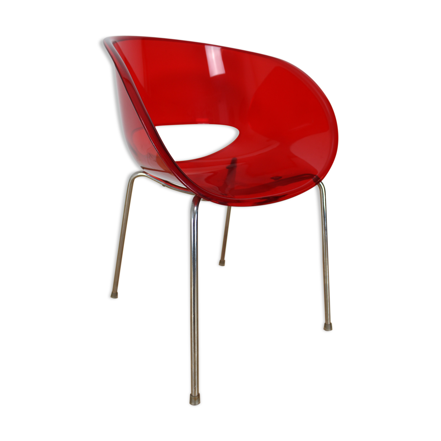 Sintesi Eye red plexiglass chair