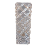 Molded glass vase cross 1940