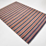 5x7 Faded Blue & Red Vintage Kilim Rug, Antique Home Decor 147x217Cm