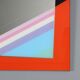 Eugenio Carmi decorative mirror Acerbis screen-printed vintage design 1970s