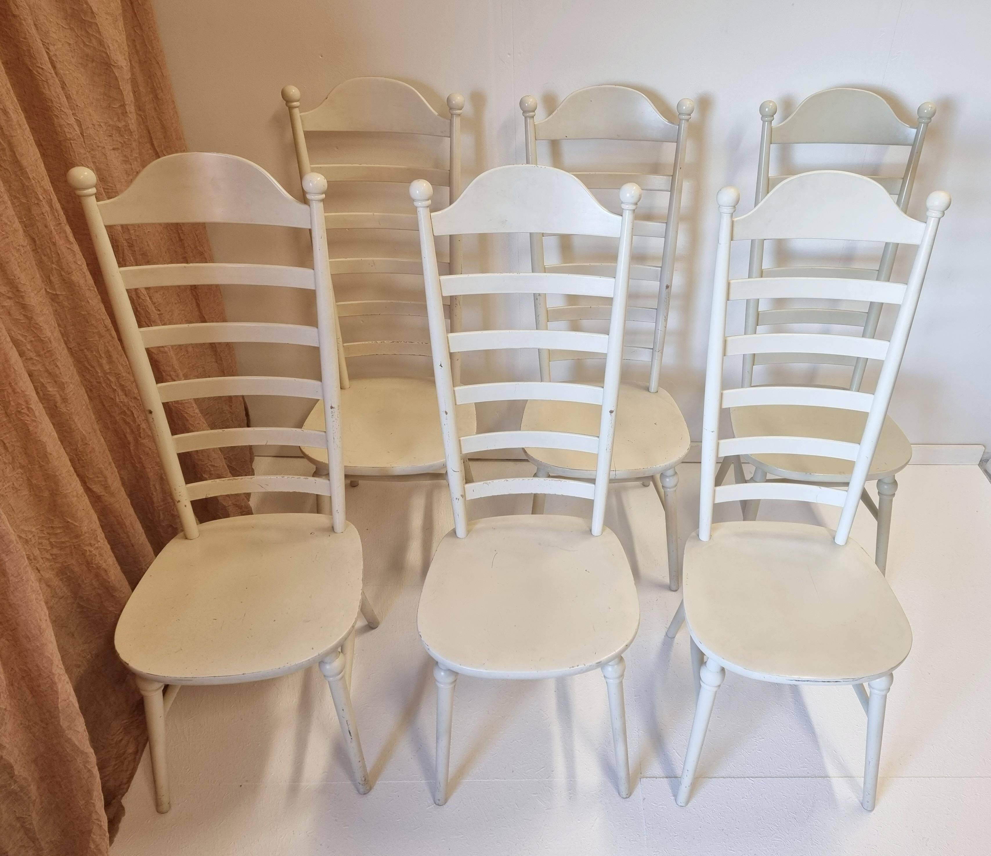 Lillemor Mannerheim, high-back chairs "Monet", 6 pieces, Nesto, Scandinavian Modern