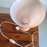 Nude milk glass table lamp | Sweden | 1960s