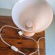 Nude milk glass table lamp | Sweden | 1960s