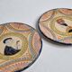 Pair of decorative plates Henriot Quimper, Soulac design, 1973, 18 cm