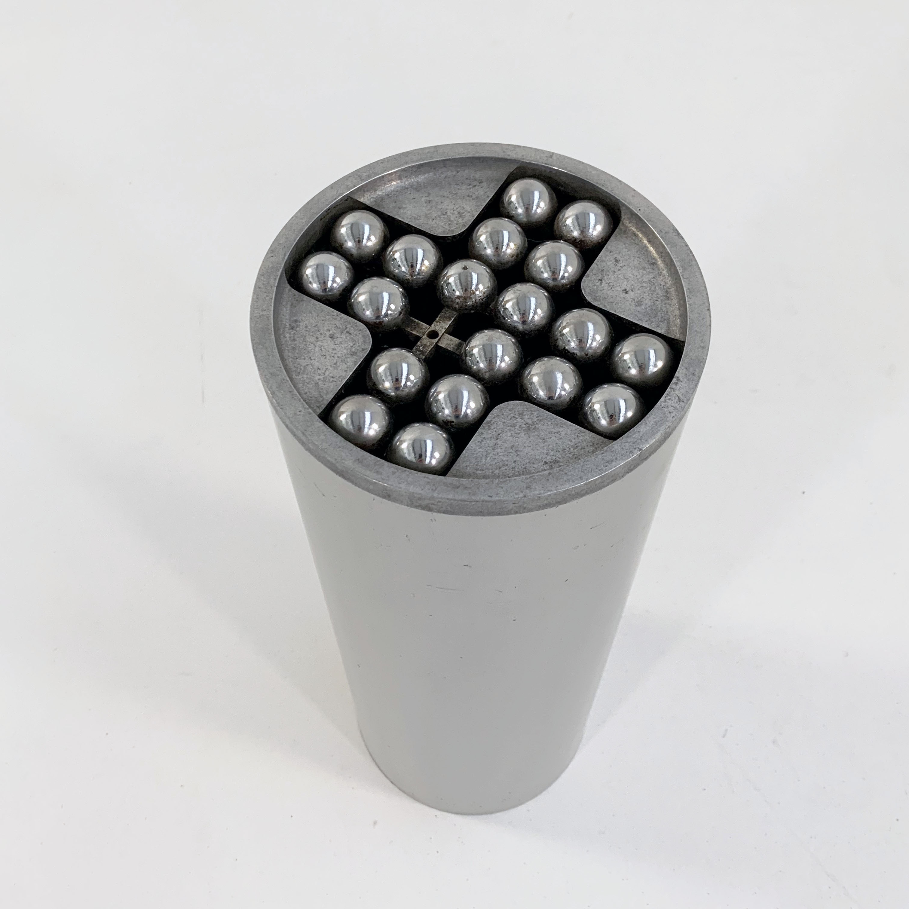 High outdoor ashtray in Aluminum, 1970