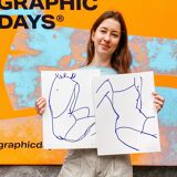 Silhouette féminine, sérigraphie en édition limitée