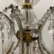 Large Crystal Beaded Pink Murano Glass Chandelier