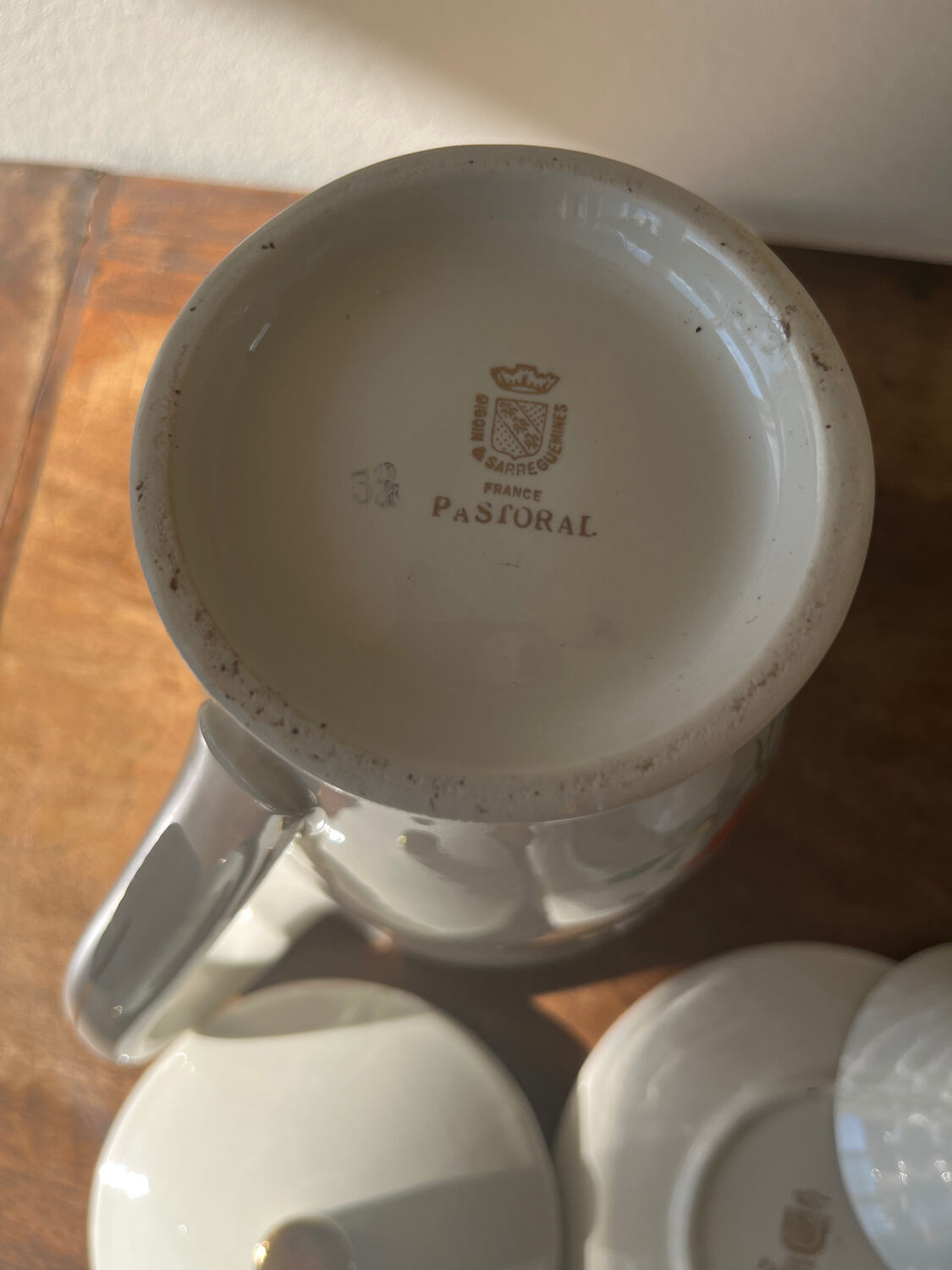 Digoin-Sarreguemines coffee service "pastoral" model