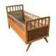 Lit enfant en bois pied compas