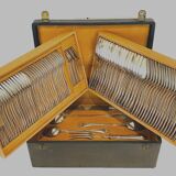 Louis XV style housewife in silver metal 20th century