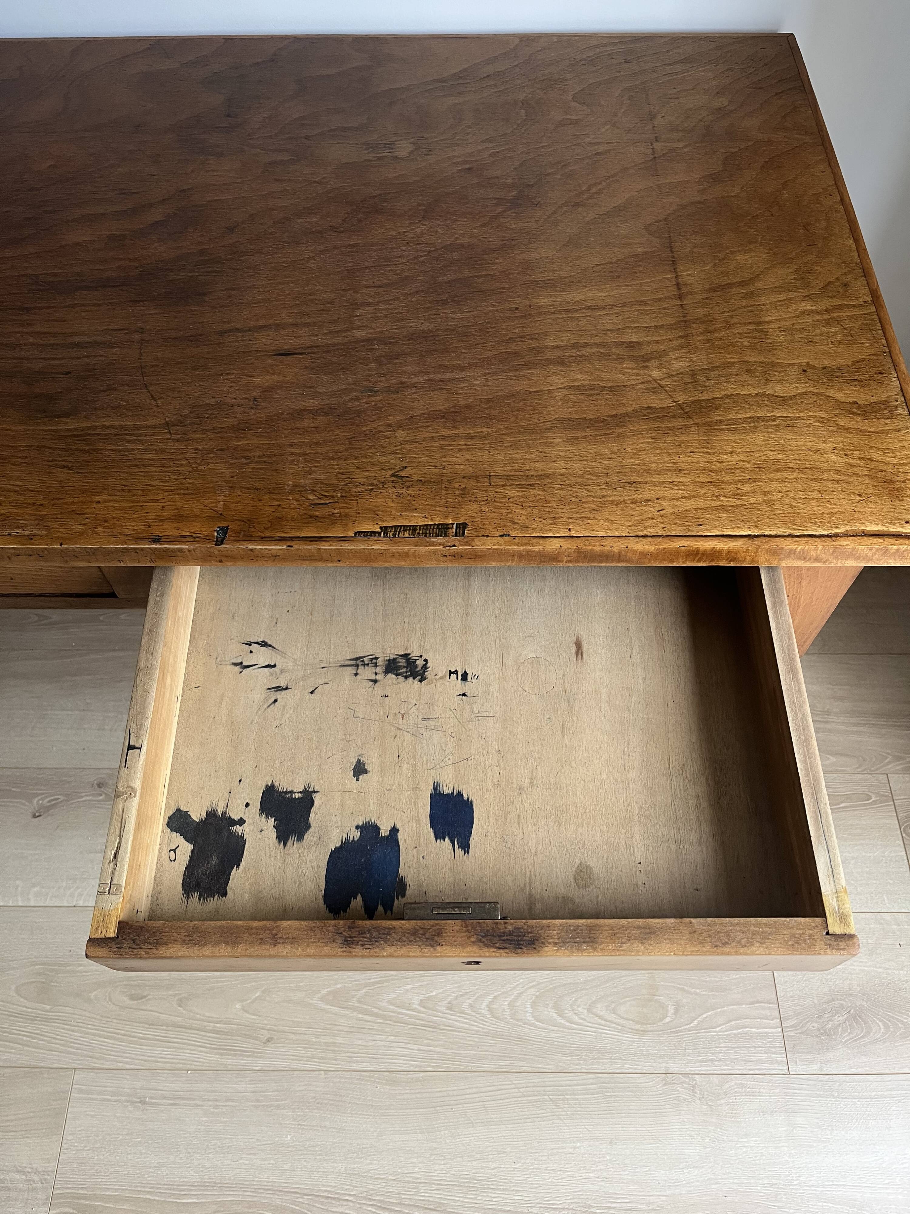 Solid wood desk