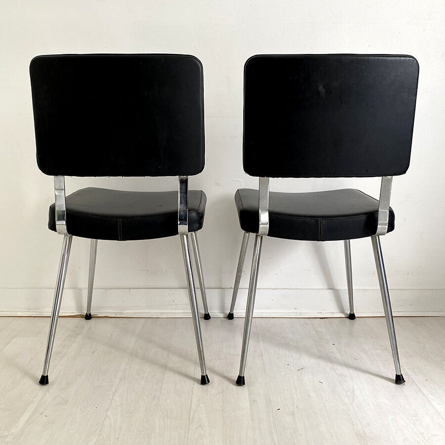 Pair of OEM Strafor vintage 70's office chair
