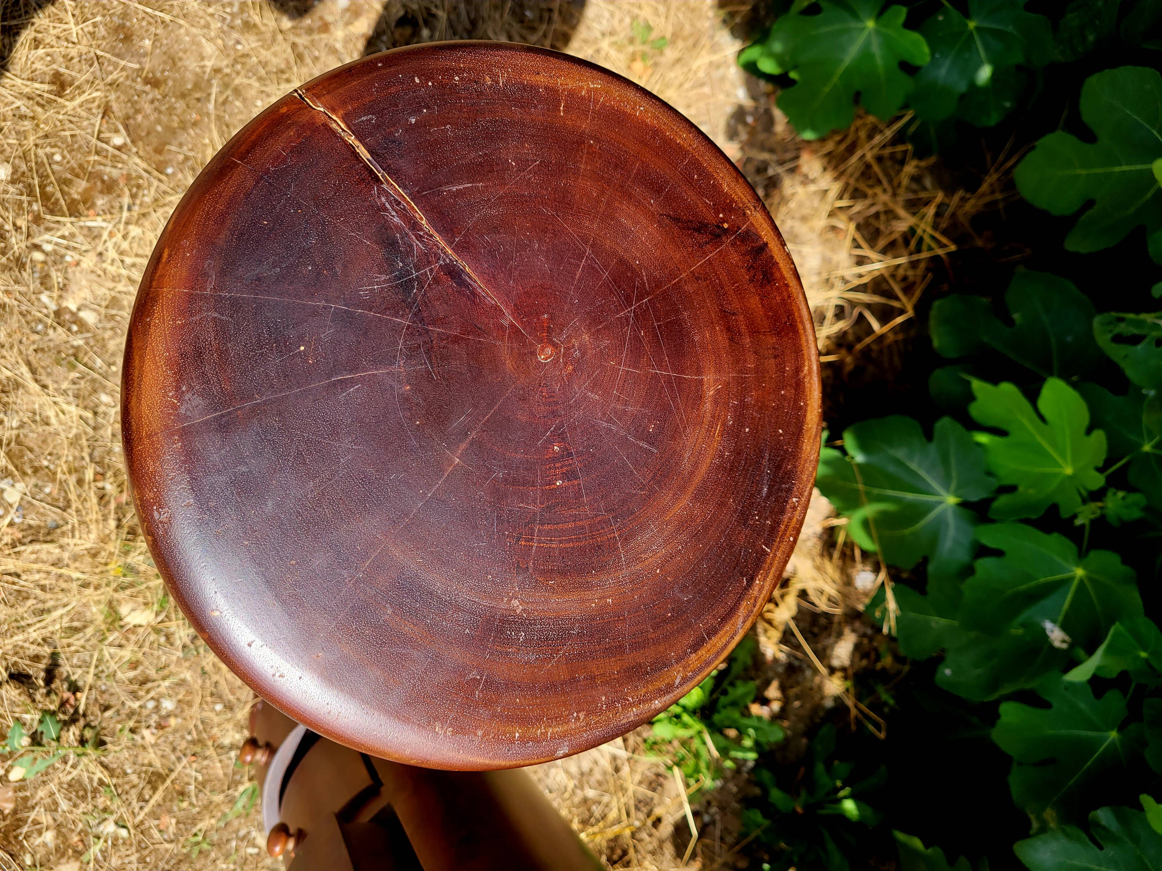 Pair of cylindrical furniture with drawers