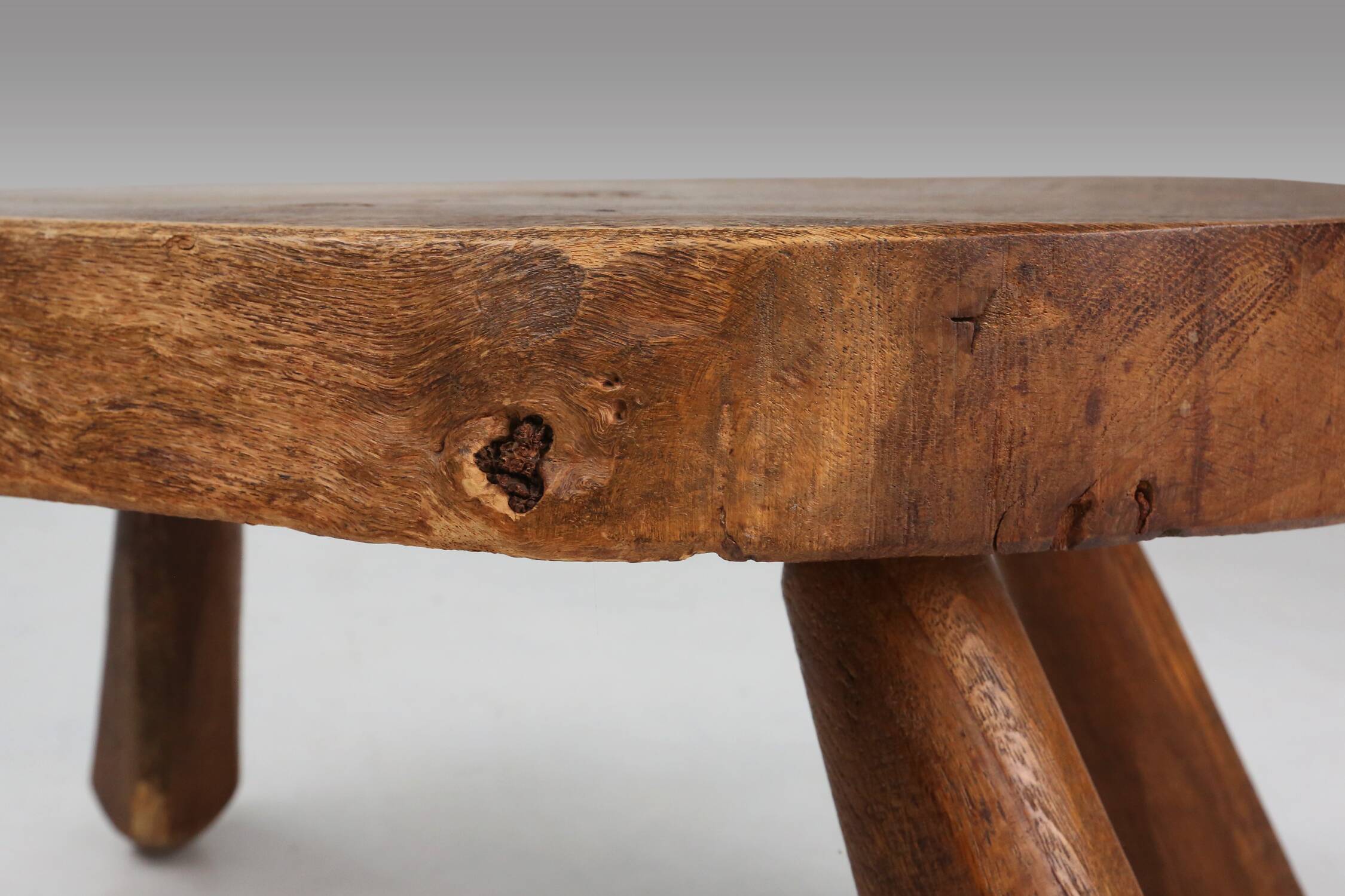 Mid-Century Tree Trunk Coffee Table, France, 1910s