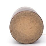 Cylindrical stoneware potter's lamp base, 1970s